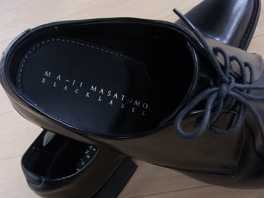 MA-JI MASATOMO BLACK LABEL 3ホールビジネスシューズ ブラック レザー サイズ 25.5cmEEE_画像5