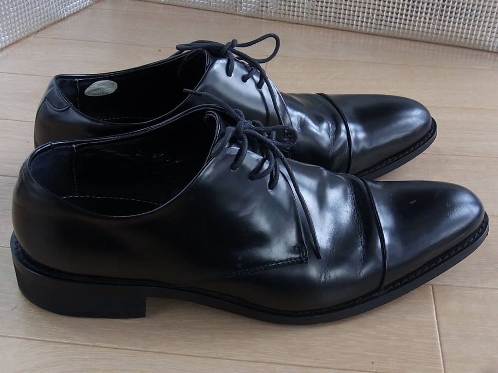 MA-JI MASATOMO BLACK LABEL 3ホールビジネスシューズ ブラック レザー サイズ 25.5cmEEE_画像2