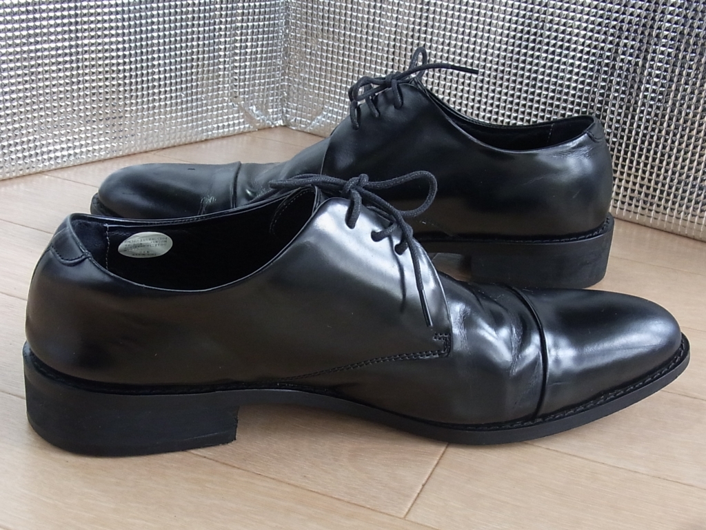 MA-JI MASATOMO BLACK LABEL 3ホールビジネスシューズ ブラック レザー サイズ 25.5cmEEE_画像10