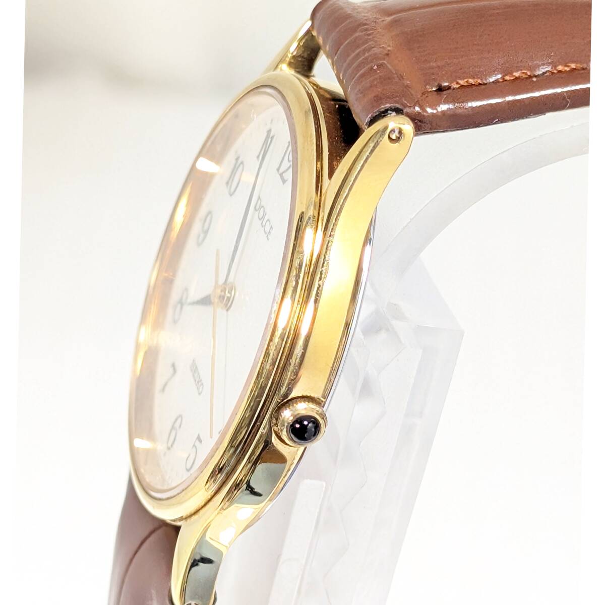 セイコー DOLCE メンズ 電池ベルト交換済み稼働品 D-11_画像3