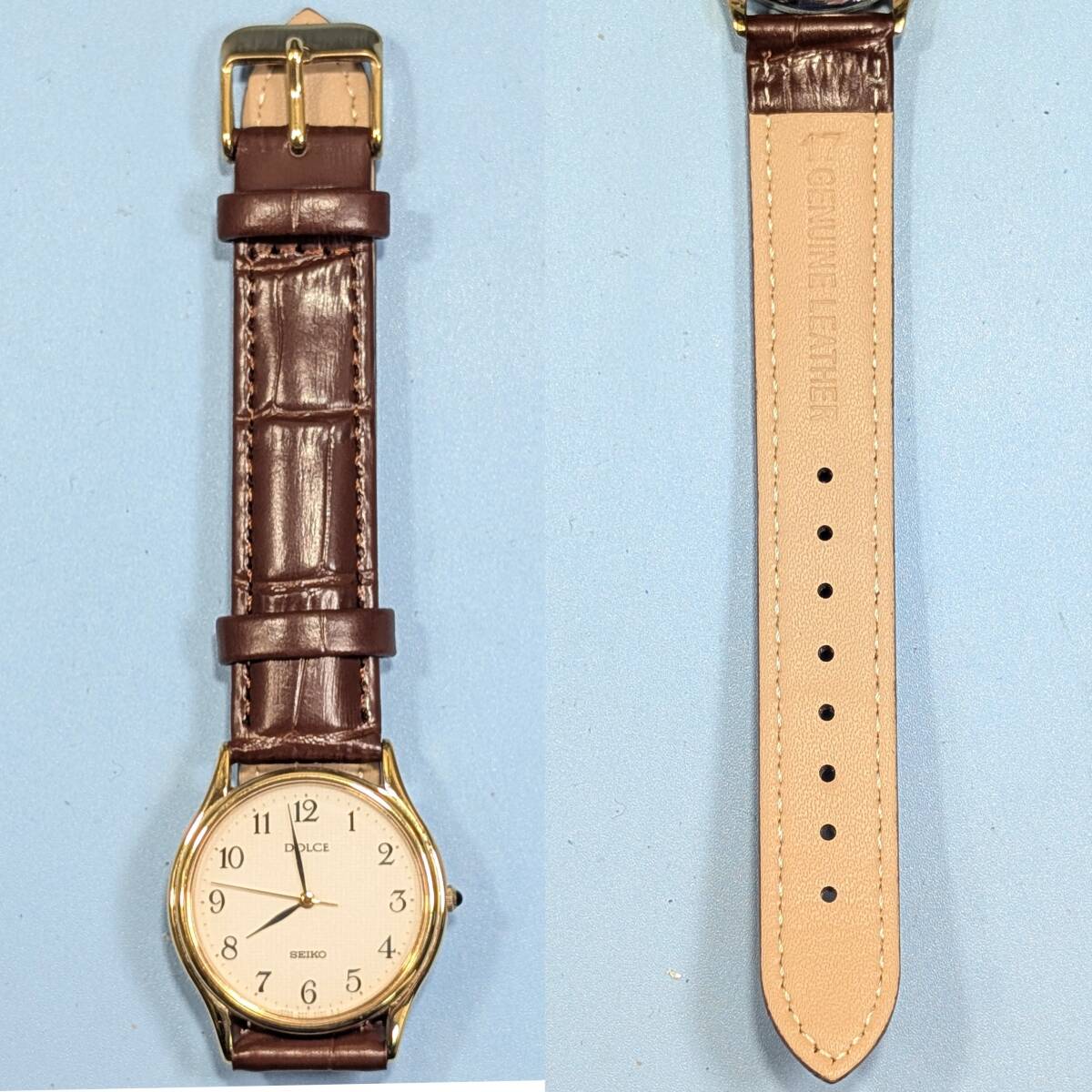 セイコー DOLCE メンズ 電池ベルト交換済み稼働品 D-11_画像9