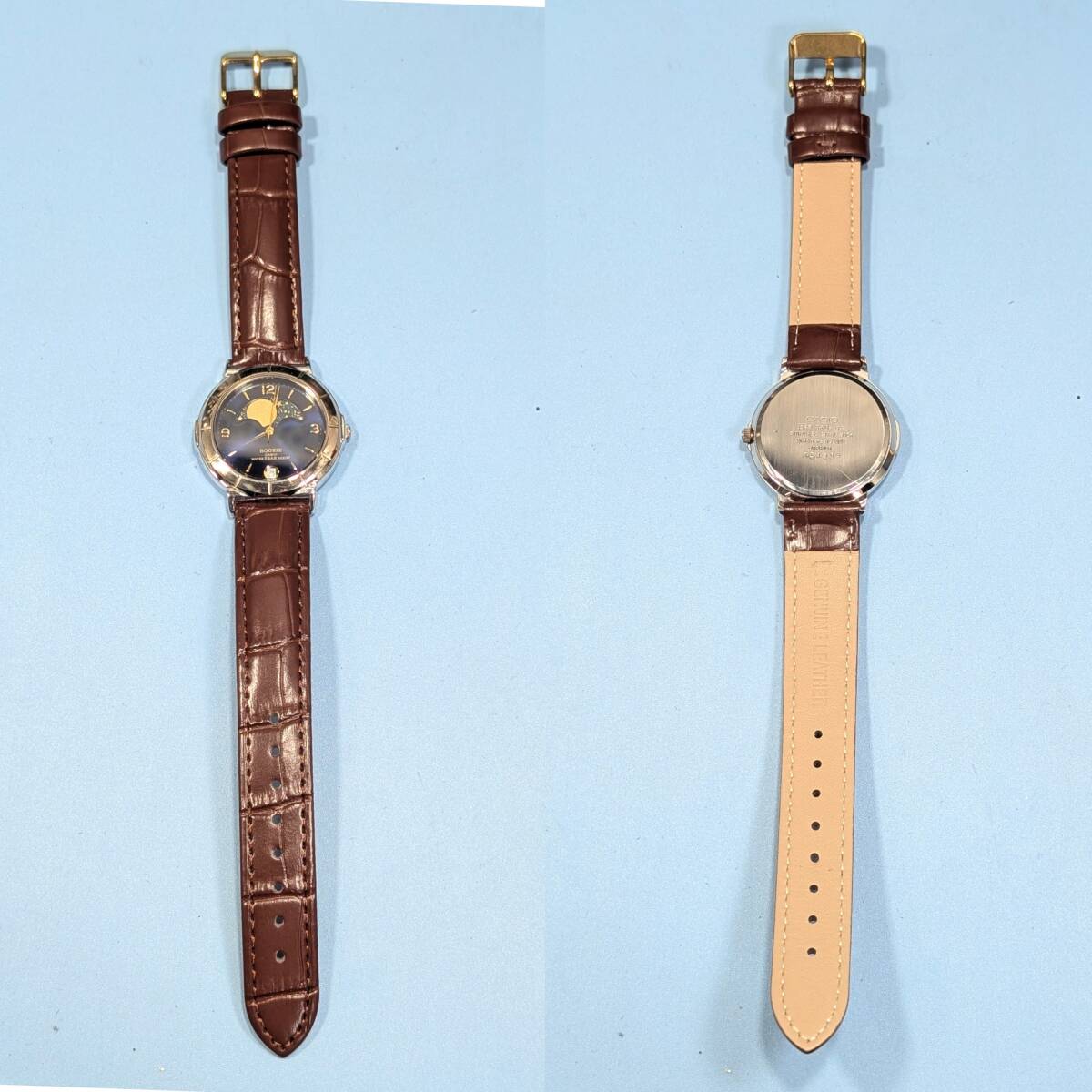 CASIO ROOKIE ムーンフェイズ メンズ 電池ベルト交換済み稼働品 D-12_画像8