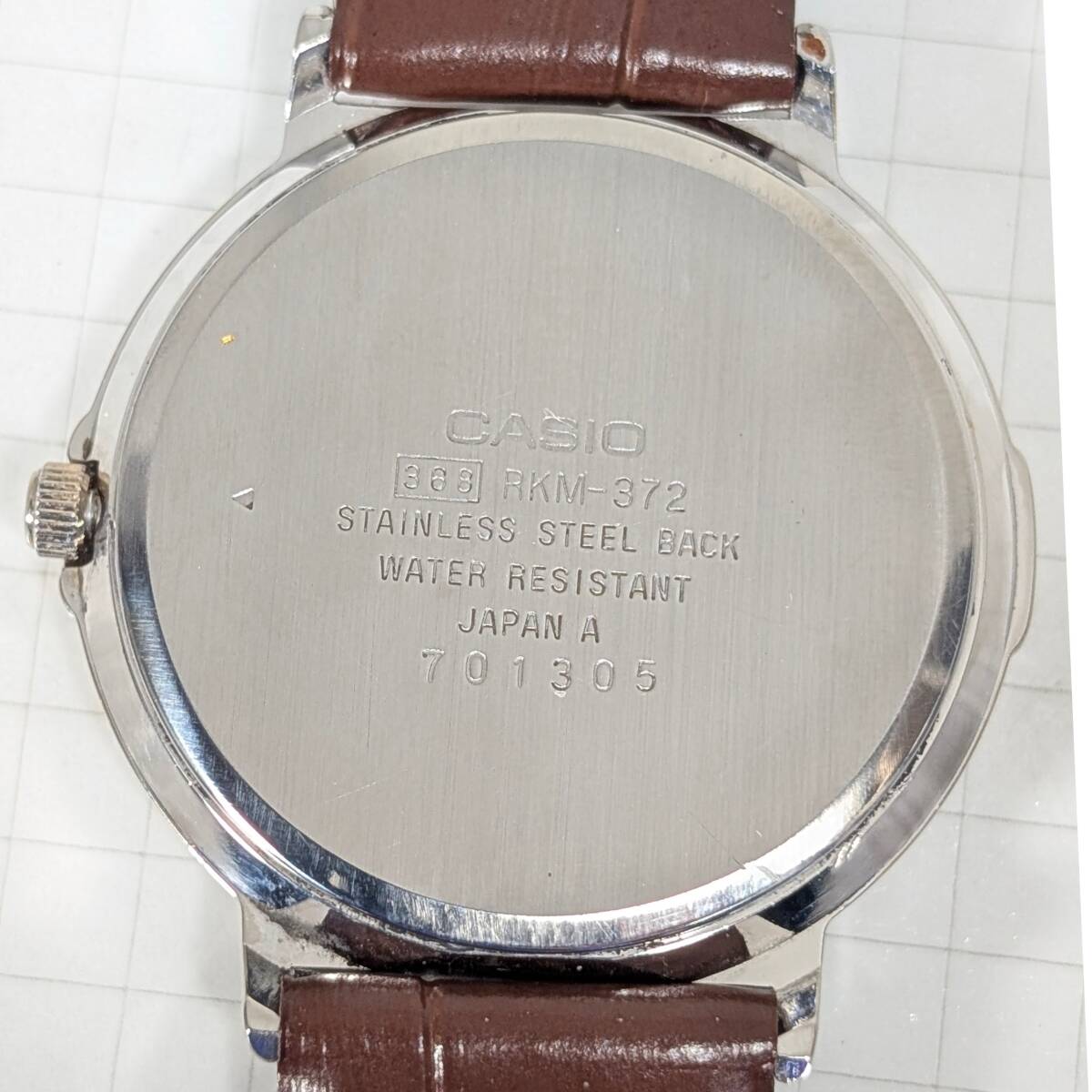 CASIO ROOKIE ムーンフェイズ メンズ 電池ベルト交換済み稼働品 D-12_画像10