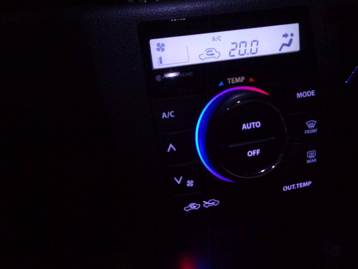 スズキ スペーシアカスタム MK32,MK42 エアコン スイッチパネル部品 (LED 打ち替え品)_画像3