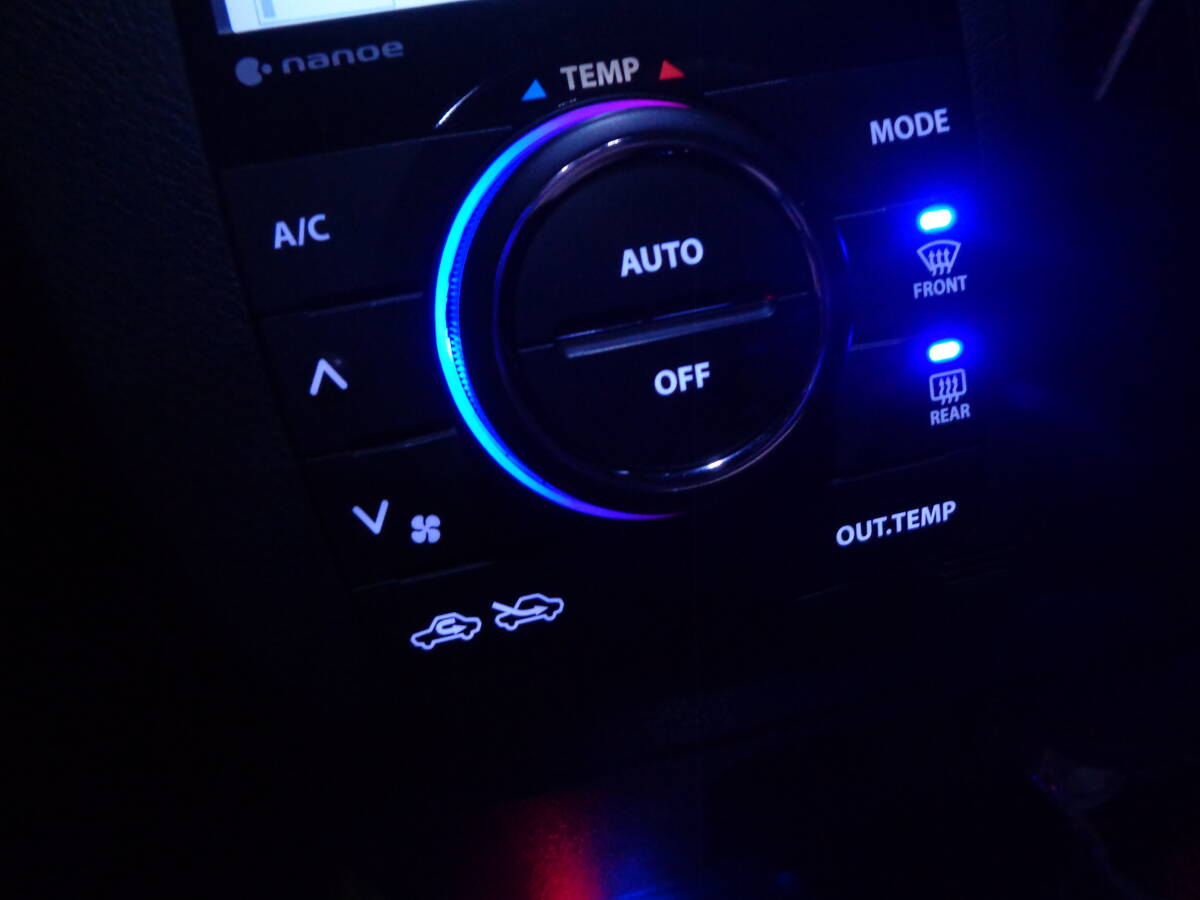 スズキ スペーシアカスタム MK32,MK42 エアコン スイッチパネル部品 (LED 打ち替え品)_画像4