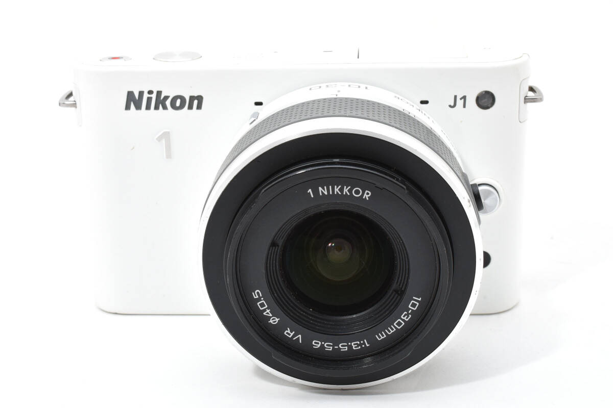 ニコン　Nikon 1 J1 ホワイト 《動作確認済》 標準ズームレンズキット 1 NIKKOR 10-30ｍｍ F3.5-5.6 ＃217-A0410_画像3