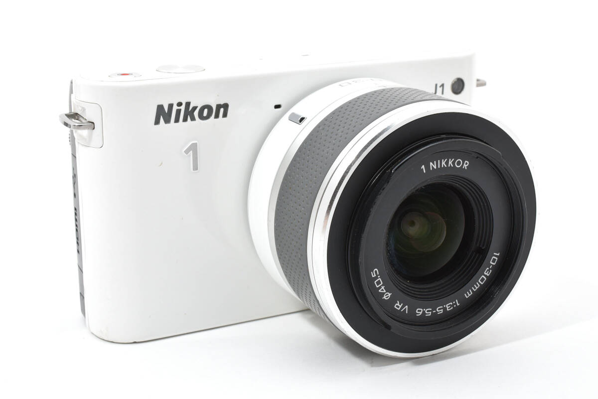 ニコン　Nikon 1 J1 ホワイト 《動作確認済》 標準ズームレンズキット 1 NIKKOR 10-30ｍｍ F3.5-5.6 ＃217-A0410_画像4