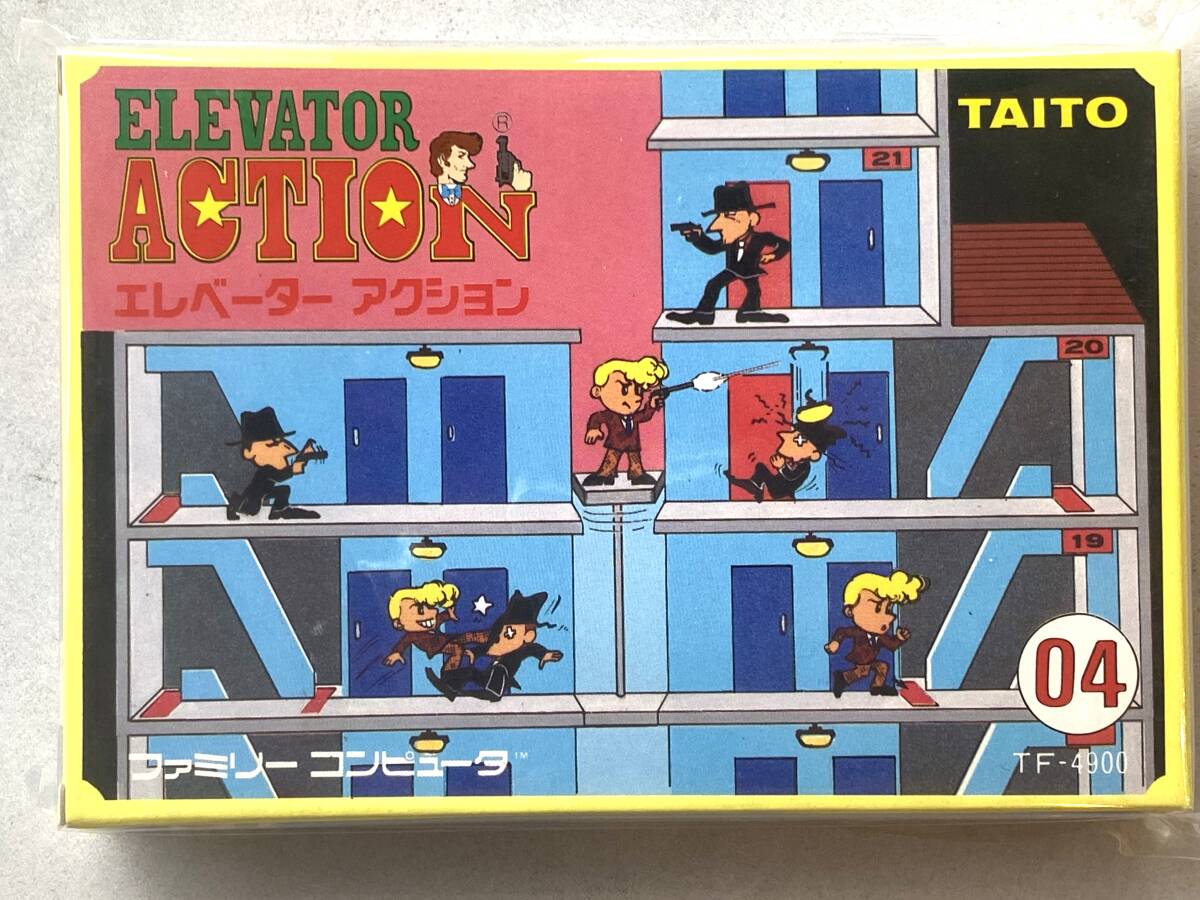 ■未開封新品 ファミコン エレベーターアクション FC■　任天堂　Nintendo　カプコン　CAPCOM　ナムコ　NAMCOT_画像1