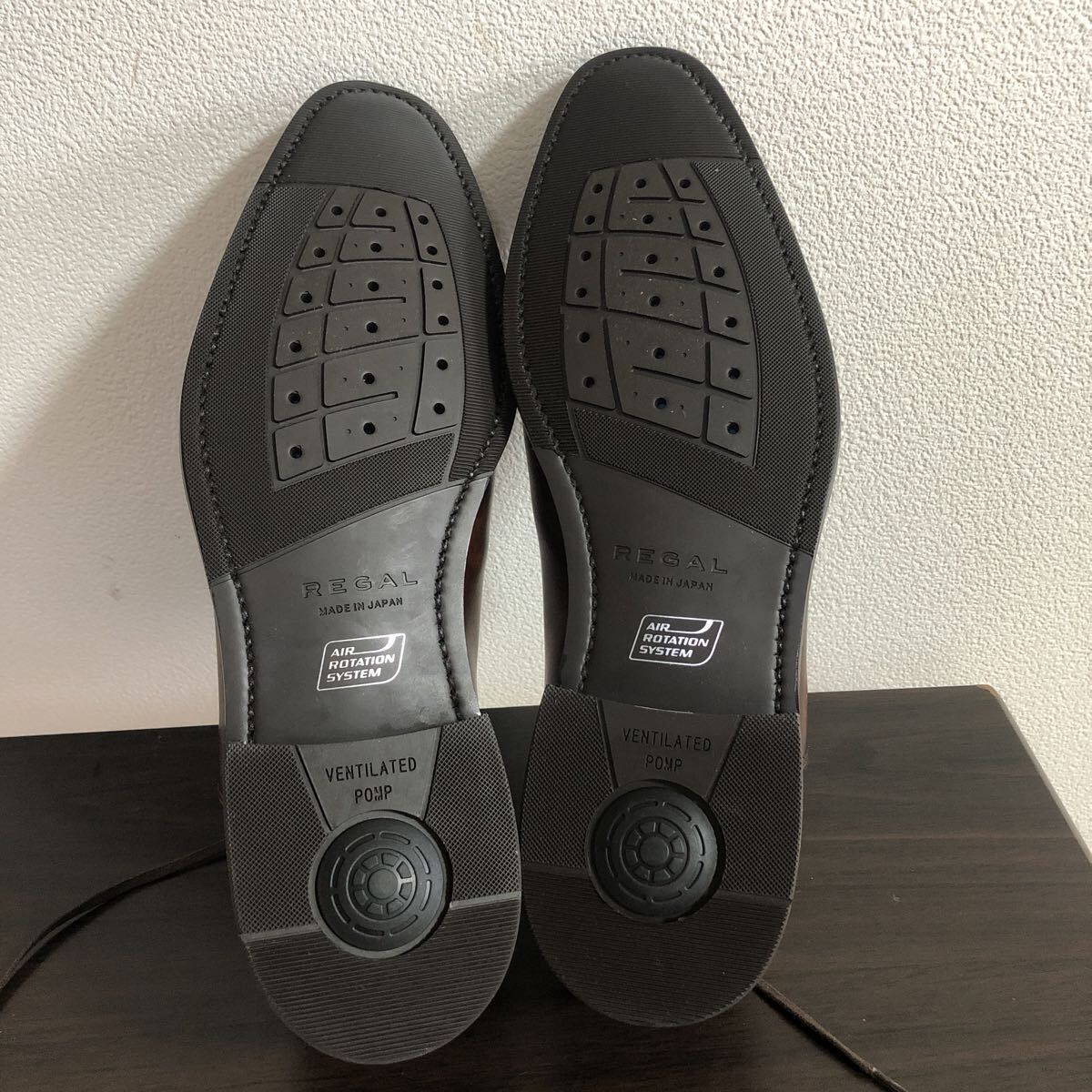【未使用】リーガルエアローテーションシステム 　メンズ25㎝　02CL　内羽根式ストレートチップ　ブラウン【REGAL AIR ROTATION SYSTEM】_画像8