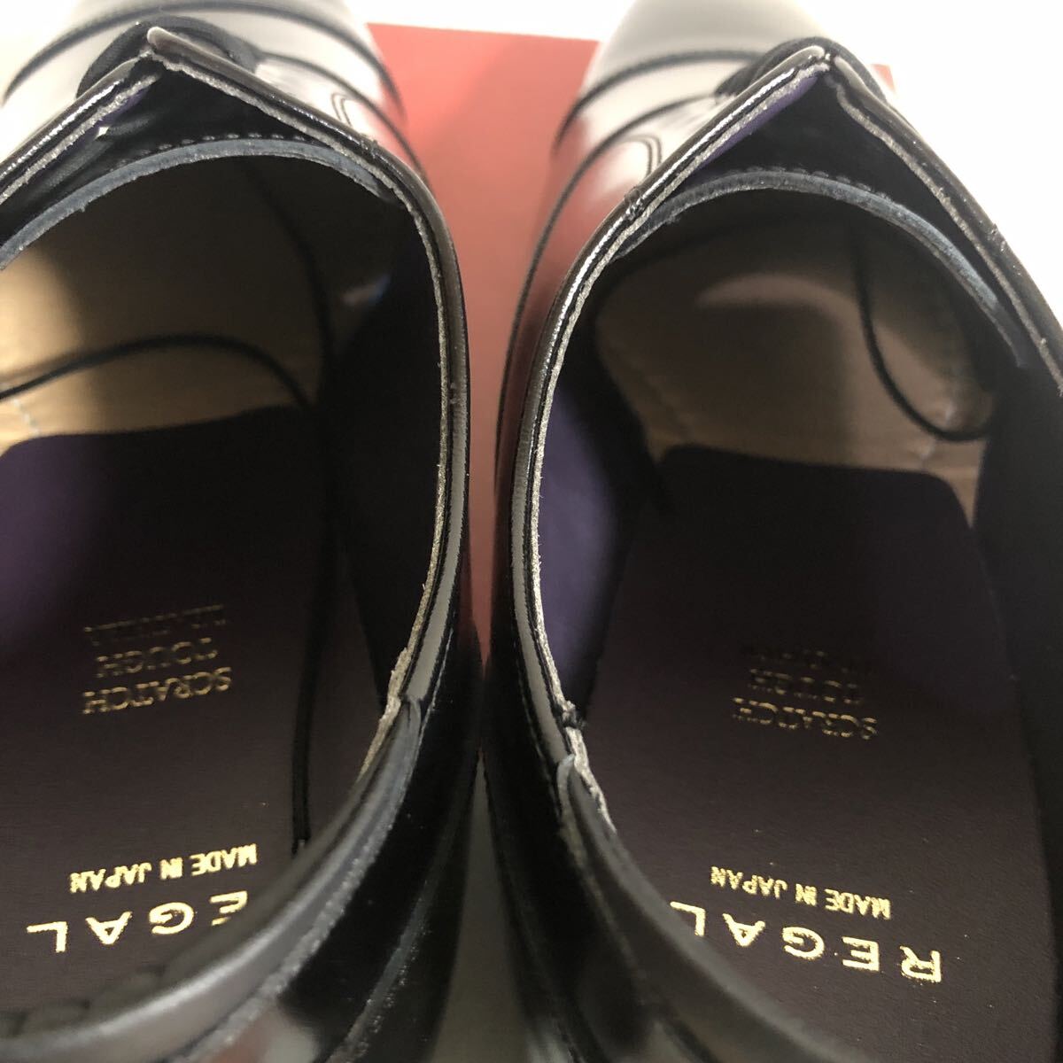 【未使用】リーガル 　メンズ25㎝　31TR　内羽根式ストレートチップ　ブラック　冠婚葬祭　ビジネス　【REGAL】_画像6