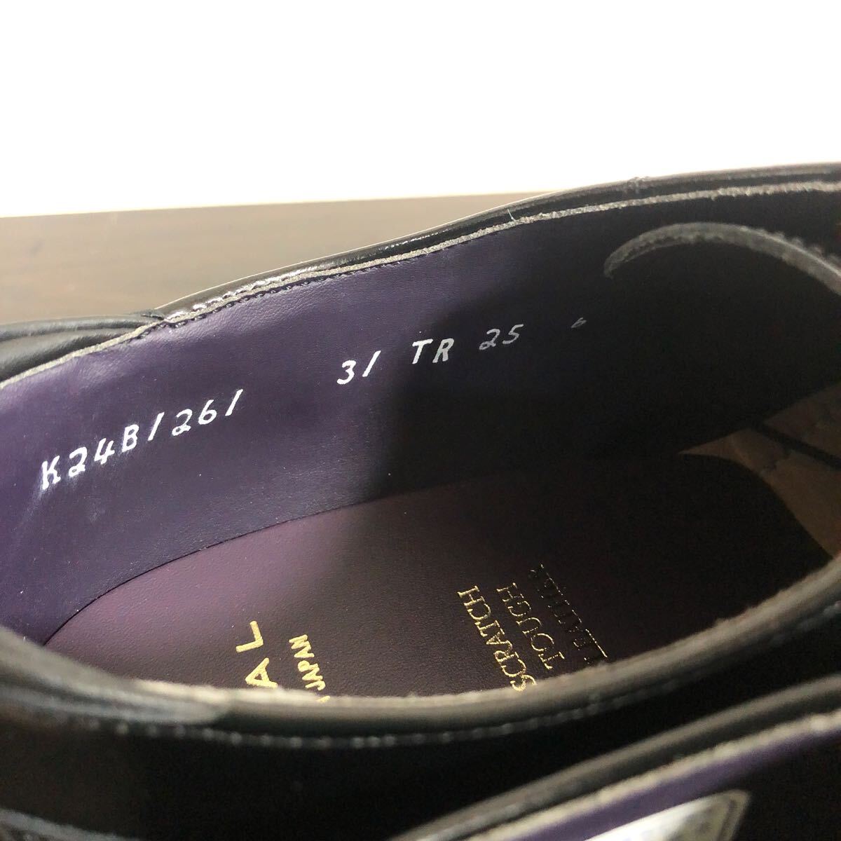 【未使用】リーガル 　メンズ25㎝　31TR　内羽根式ストレートチップ　ブラック　冠婚葬祭　ビジネス　【REGAL】_画像7