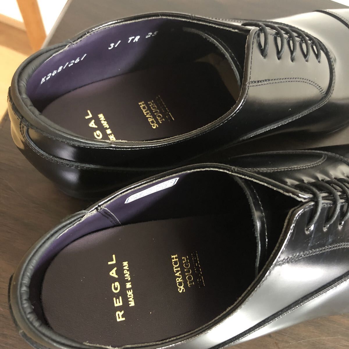 【未使用】リーガル 　メンズ25㎝　31TR　内羽根式ストレートチップ　ブラック　冠婚葬祭　ビジネス　【REGAL】_画像5