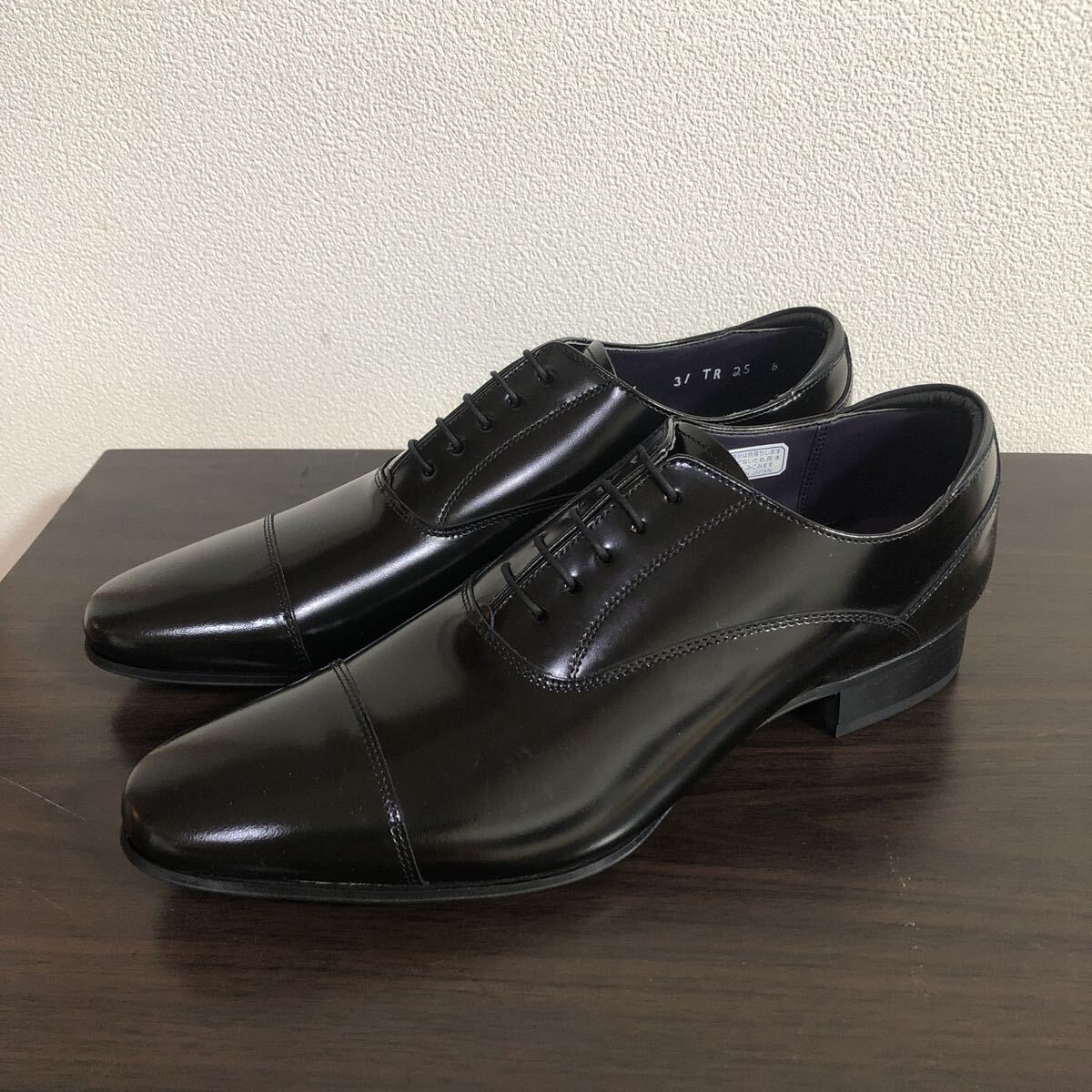 【未使用】リーガル 　メンズ25㎝　31TR　内羽根式ストレートチップ　ブラック　冠婚葬祭　ビジネス　【REGAL】_画像2