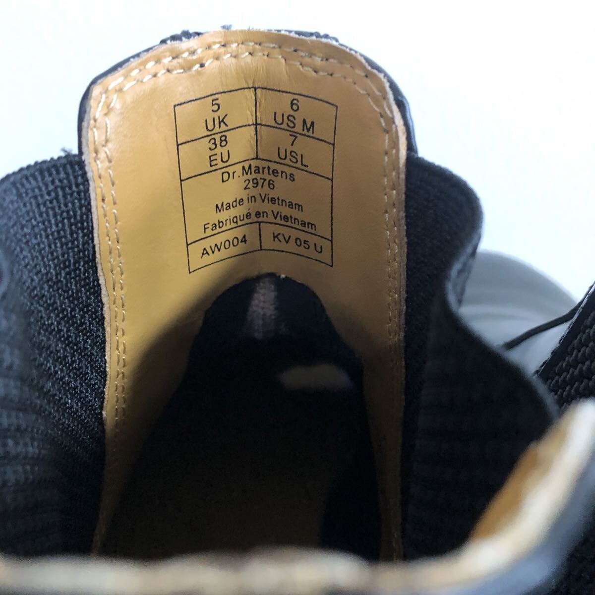 【返品OK】ドクターマーチン UK5 US6 約24㎝  2976 チェルシー サイドコアブーツ  MONO ブラック 【Dr.Martens】_画像9