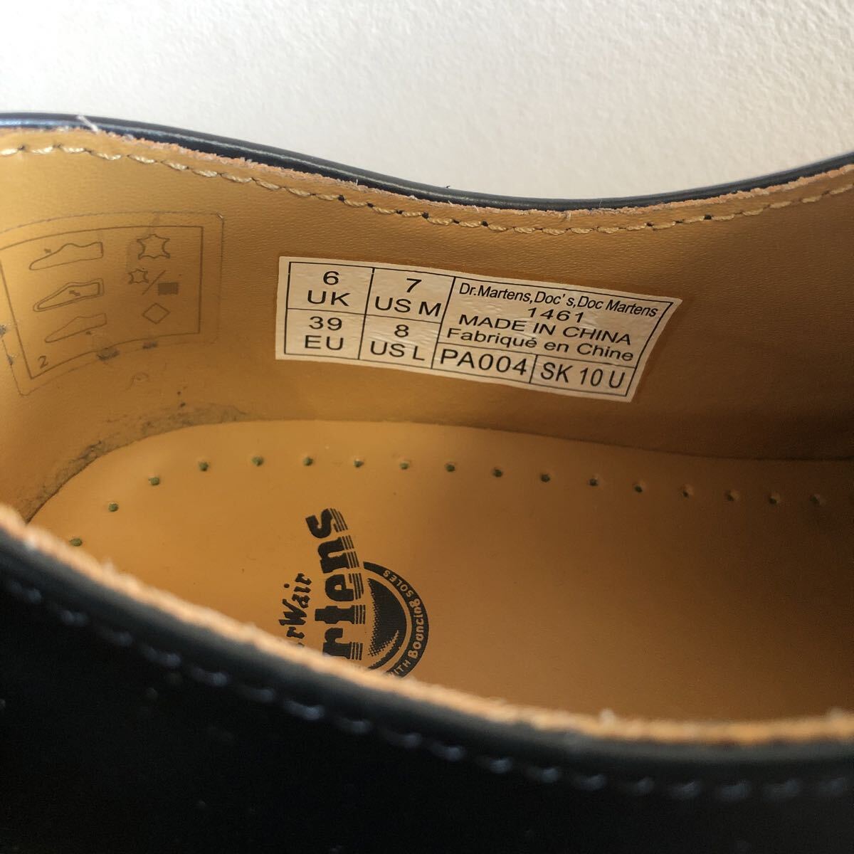 【使用少☆美品】ドクターマーチン　UK6　US7　約24.5㎝　 1461　3ホール　ブラック　【Dr.Martens】_画像7