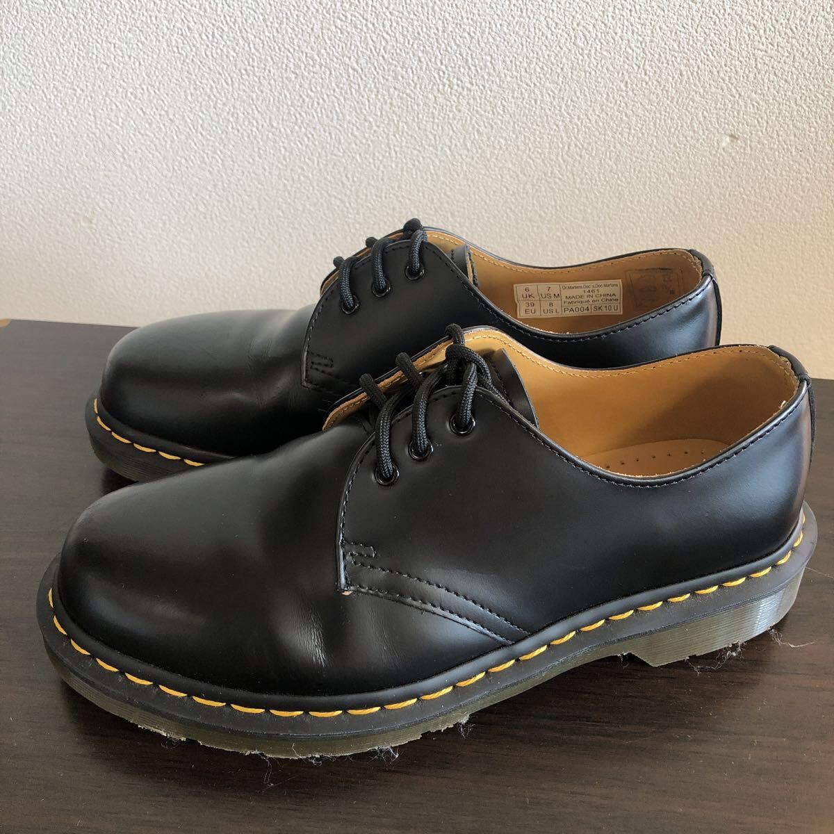 【使用少☆美品】ドクターマーチン　UK6　US7　約24.5㎝　 1461　3ホール　ブラック　【Dr.Martens】_画像2