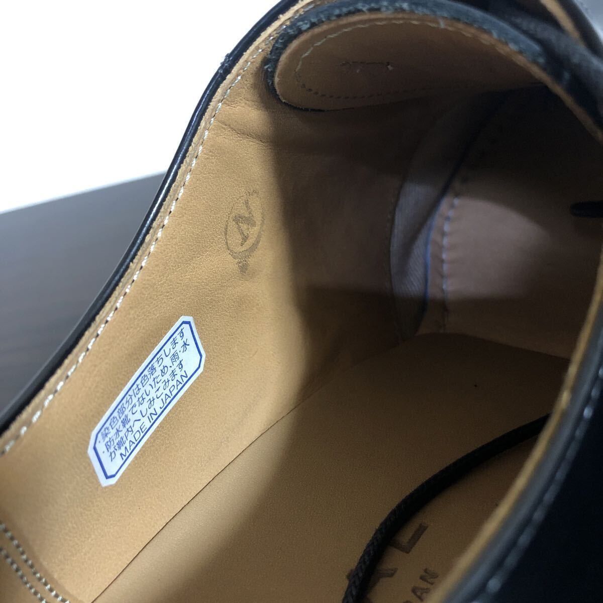 【未使用】リーガル 　メンズ24㎝　811R　内羽根式ストレートチップ　ブラック　定番　冠婚葬祭　ビジネス　【REGAL】_画像5