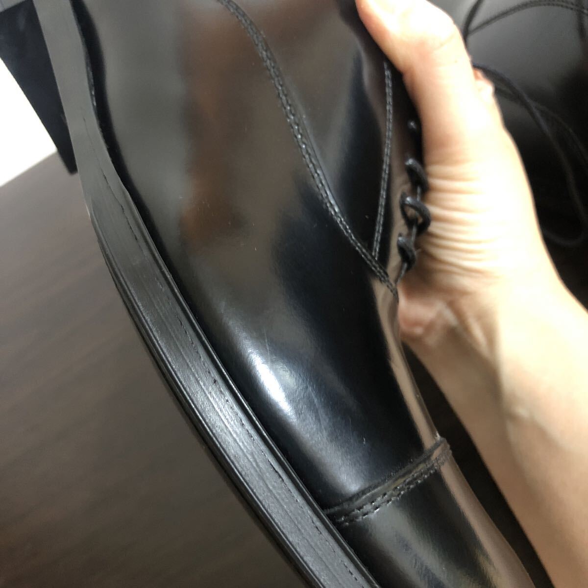 【未使用】リーガル 　メンズ24㎝　811R　内羽根式ストレートチップ　ブラック　定番　冠婚葬祭　ビジネス　【REGAL】_画像8