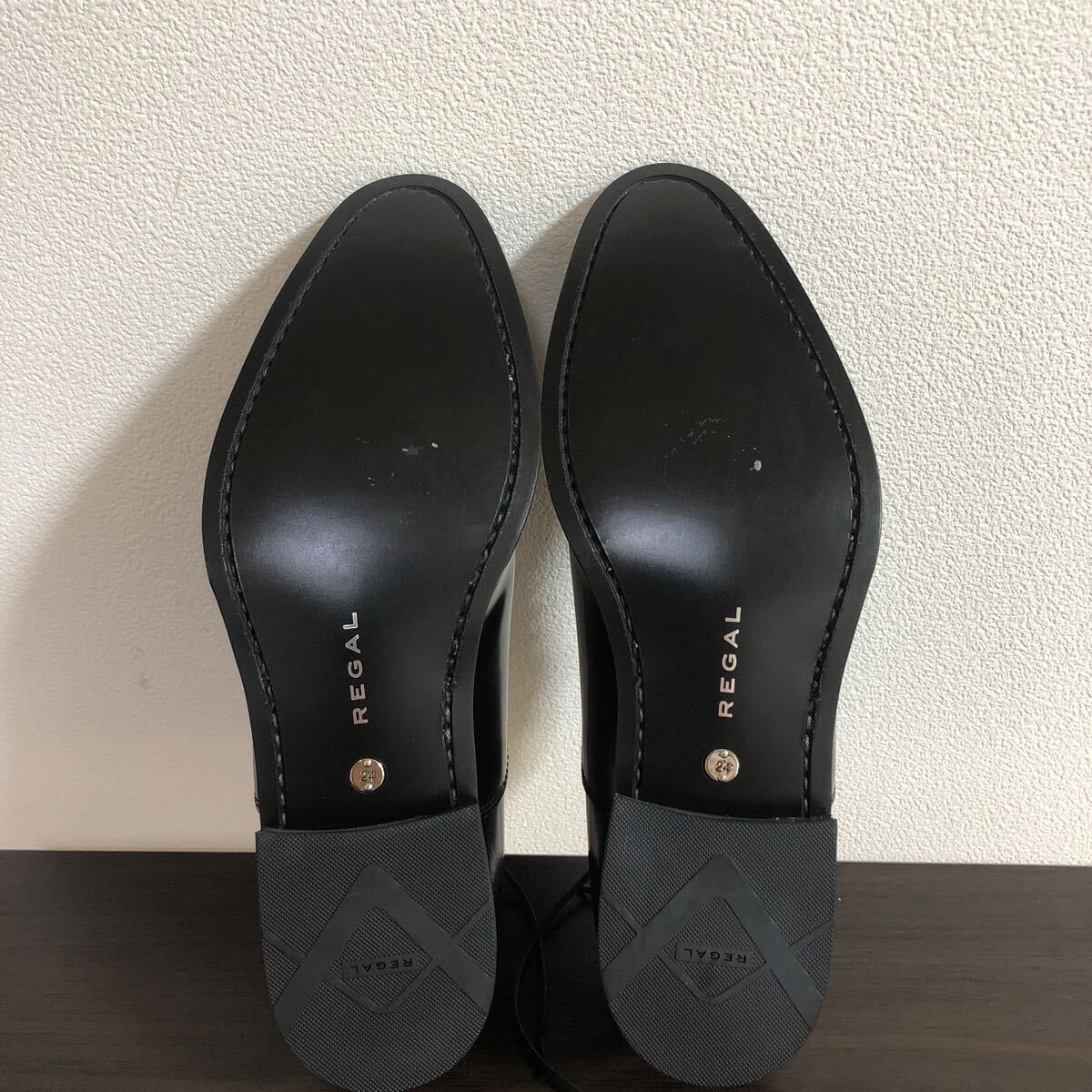 【未使用】リーガル 　メンズ24㎝　811R　内羽根式ストレートチップ　ブラック　定番　冠婚葬祭　ビジネス　【REGAL】_画像10
