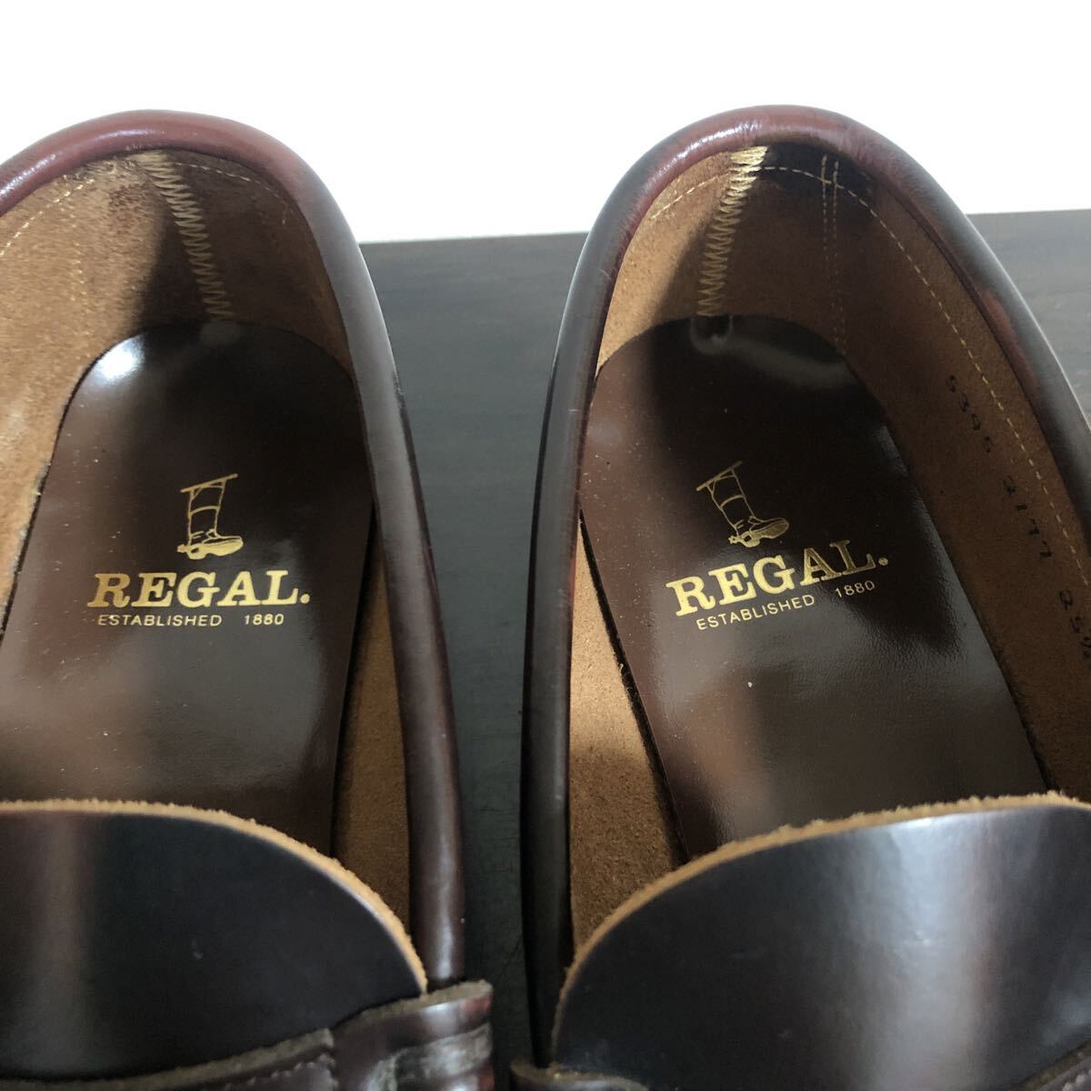 【返品OK】リーガル  メンズ25.5㎝EE 2177 コインローファー ブラウン 定番 冠婚葬祭 ビジネス 【REGAL】_画像7