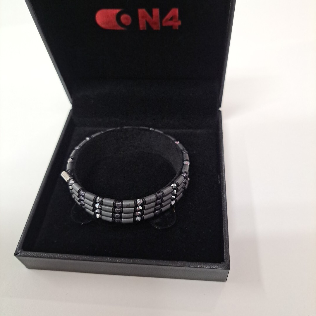 最新商品【正規品】ON4(オンフォー)TYPE-C クリアブラック(磁器ネックレス)軽量スポーツタイプ 約60㎝ 専用箱 新品 医療機器認証商品_画像4