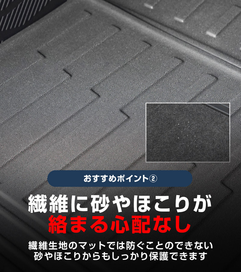スバル 新型フォレスター SL系 専用 ラバータイプ フルカバーラゲッジマット カーゴトレイマット 4P 予約/12月20日頃入荷予定_画像7