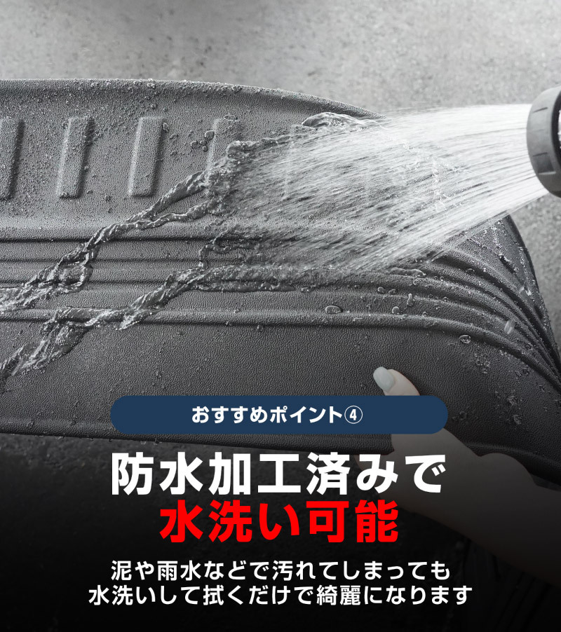 スバル 新型フォレスター SL系 専用 ラバータイプ フルカバーラゲッジマット カーゴトレイマット 4P 予約/12月20日頃入荷予定_画像9