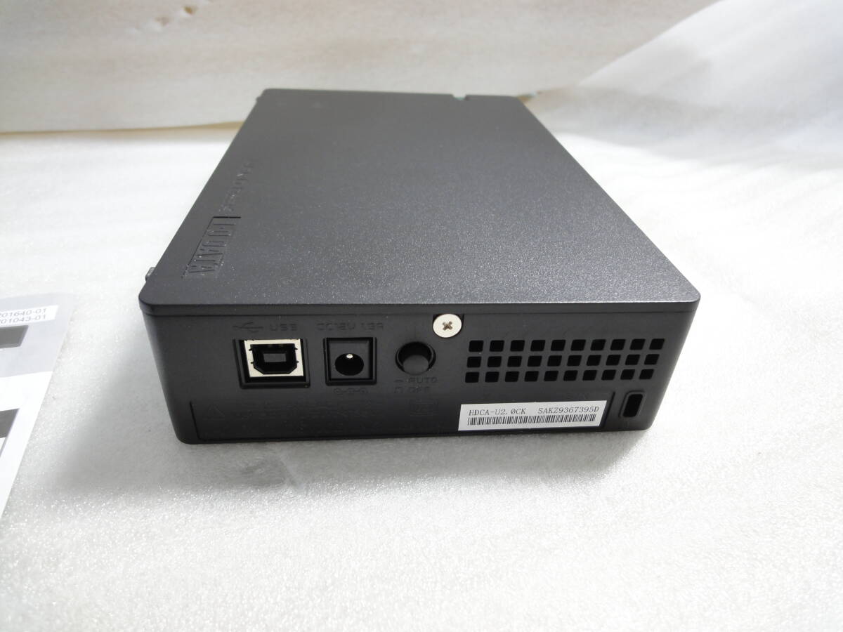 ■I/O DATA/アイオーデータ■2TB 家電対応 USB2.0用外付ハードドライブ■HDCA-U2.0CKD [ブラック]■中古/ほぼ未使用■ ★即決★_画像5