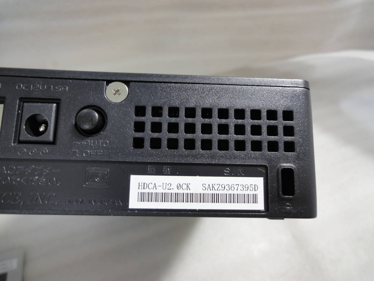 ■I/O DATA/アイオーデータ■2TB 家電対応 USB2.0用外付ハードドライブ■HDCA-U2.0CKD [ブラック]■中古/ほぼ未使用■ ★即決★_画像7
