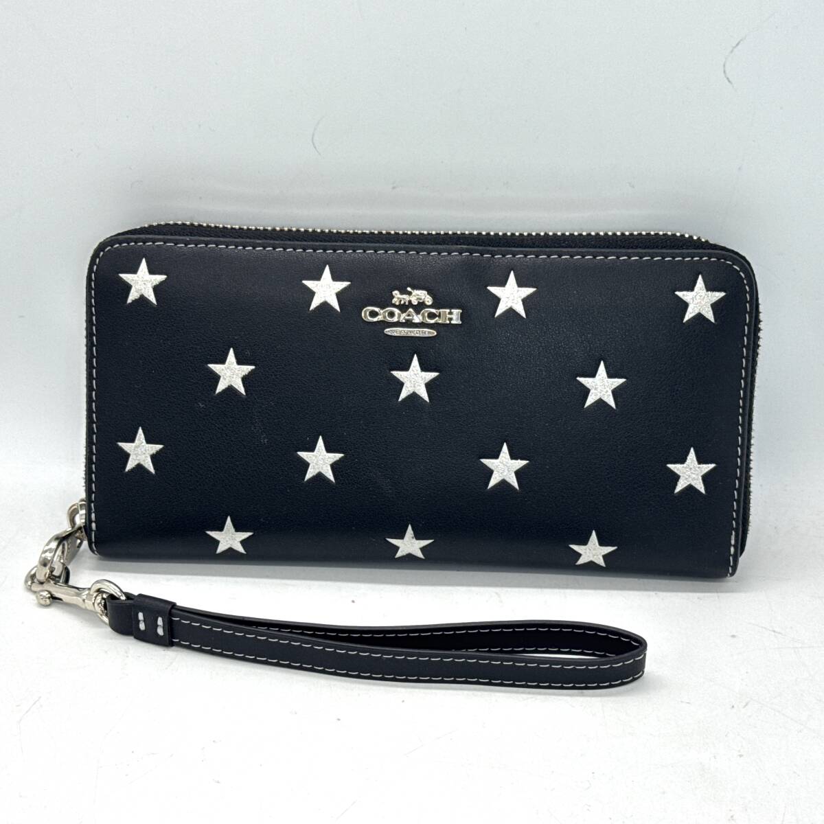 COACH コーチ 長財布 ブラック スター 星_画像1