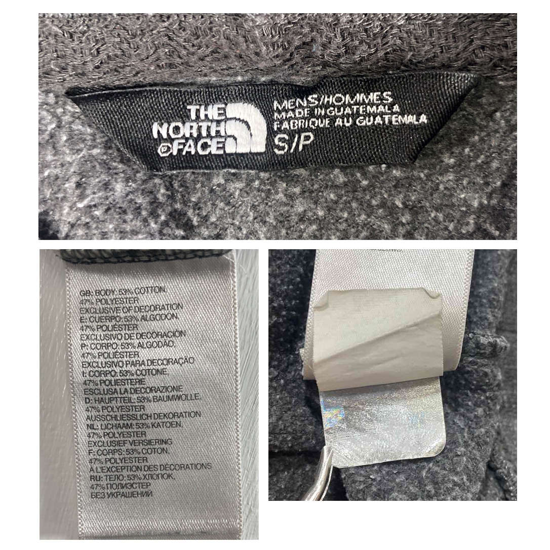 【USED】ノースフェイス THE NORTH FACE プルオーバー パーカー フーディー ビッグロゴ 古着 ダークグレー（ Mサイズ相当 ） ☆送料無料☆_画像9