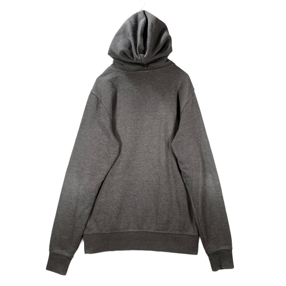 【USED】ノースフェイス THE NORTH FACE プルオーバー パーカー フーディー ビッグロゴ 古着 ダークグレー（ Mサイズ相当 ） ☆送料無料☆_画像3