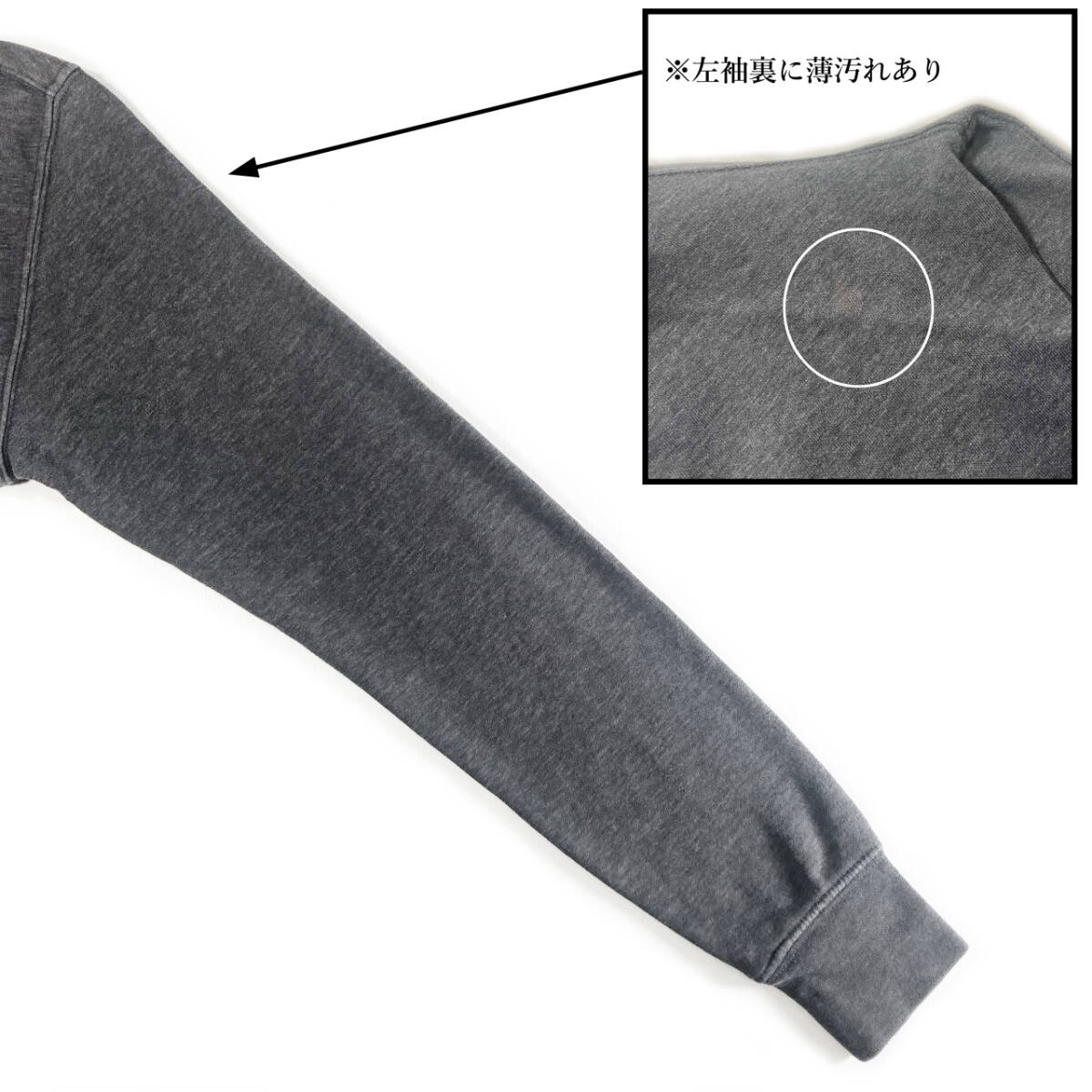 【USED】ノースフェイス THE NORTH FACE プルオーバー パーカー フーディー ビッグロゴ 古着 ダークグレー（ Mサイズ相当 ） ☆送料無料☆_画像8