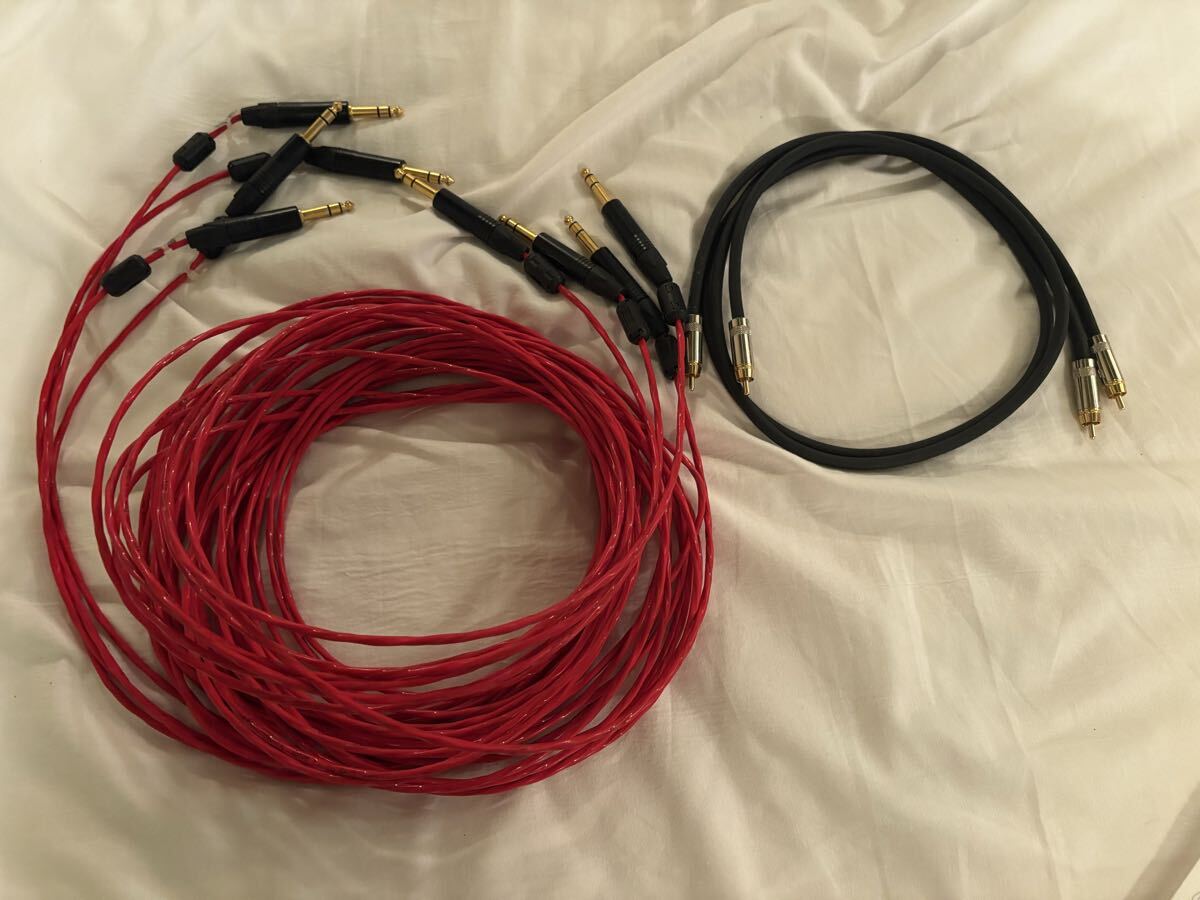 BELDEN 8412 RCAケーブル 約1mペア&88750? ケーブル ステレオ?フォンケーブル 約7m×4 ベルデン_画像1