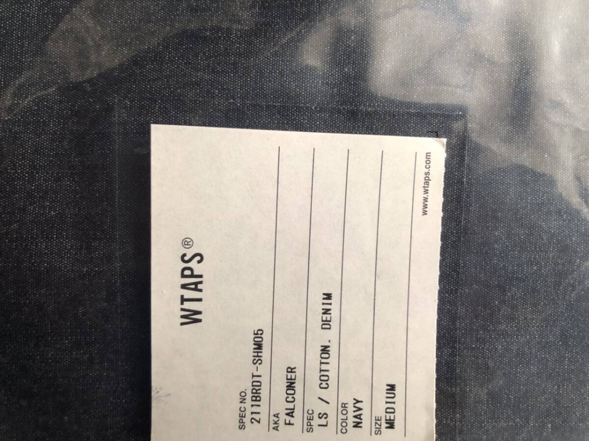 未使用 21SS WTAPS FALCONER / LS / COTTON . DENIM ネイビー Mサイズ ダブルタップス _画像4