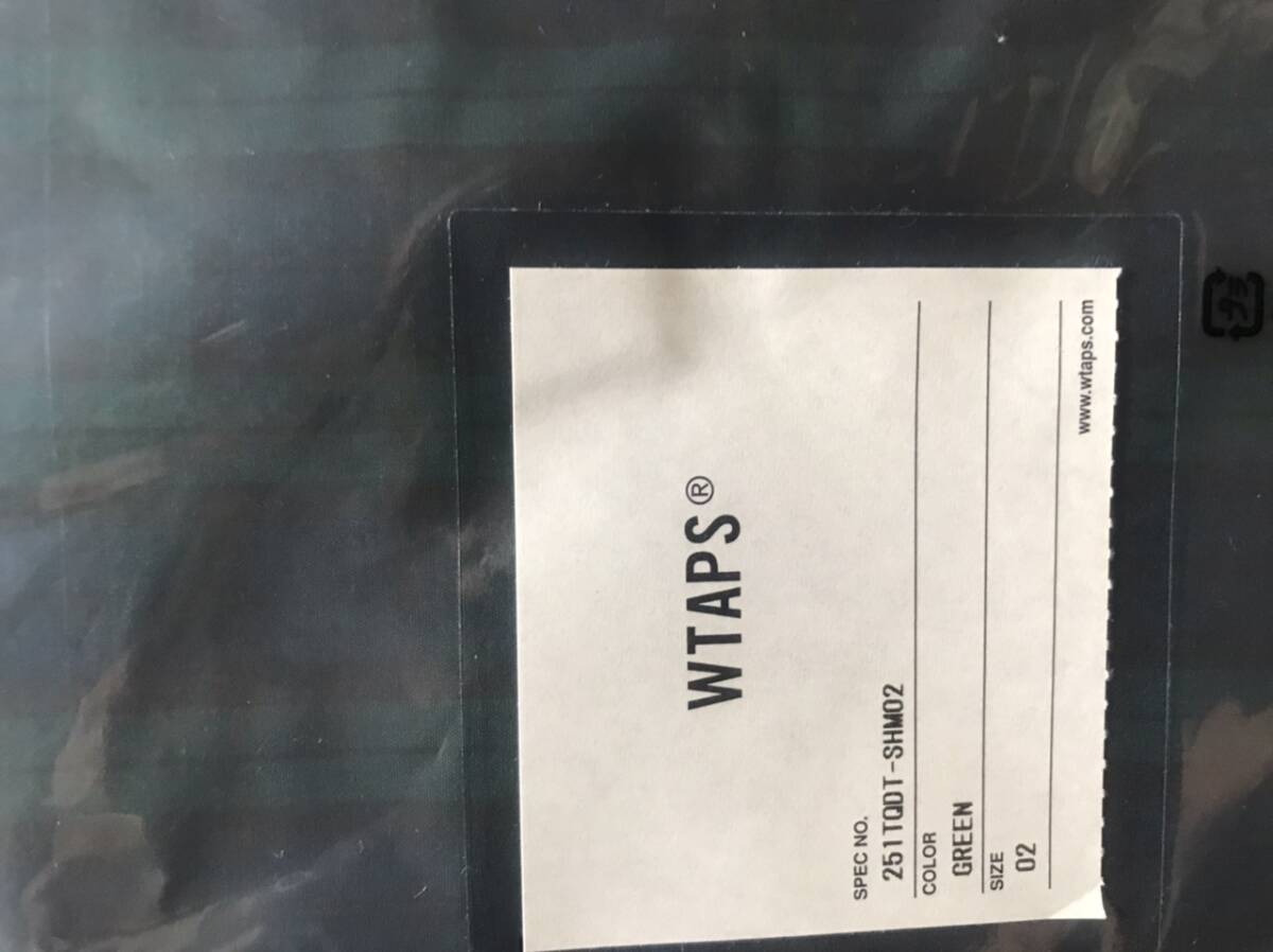 未使用 25SS WTAPS WCPO 01 / LS /COTTON.BROADCLOTH.TEXTILE サイズ 02 ダブルタップス _画像5