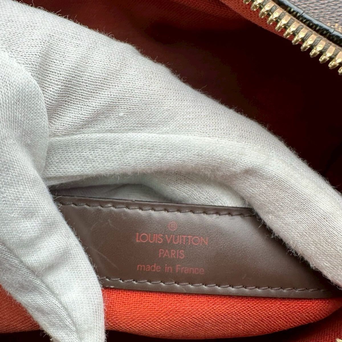 A341 ルイヴィトン LOUIS VUITTON ショルダーバッグ クロスボディ ナヴィグリオ N45255 ダミエ エベヌ ブラウン シリアル SP0075_画像7