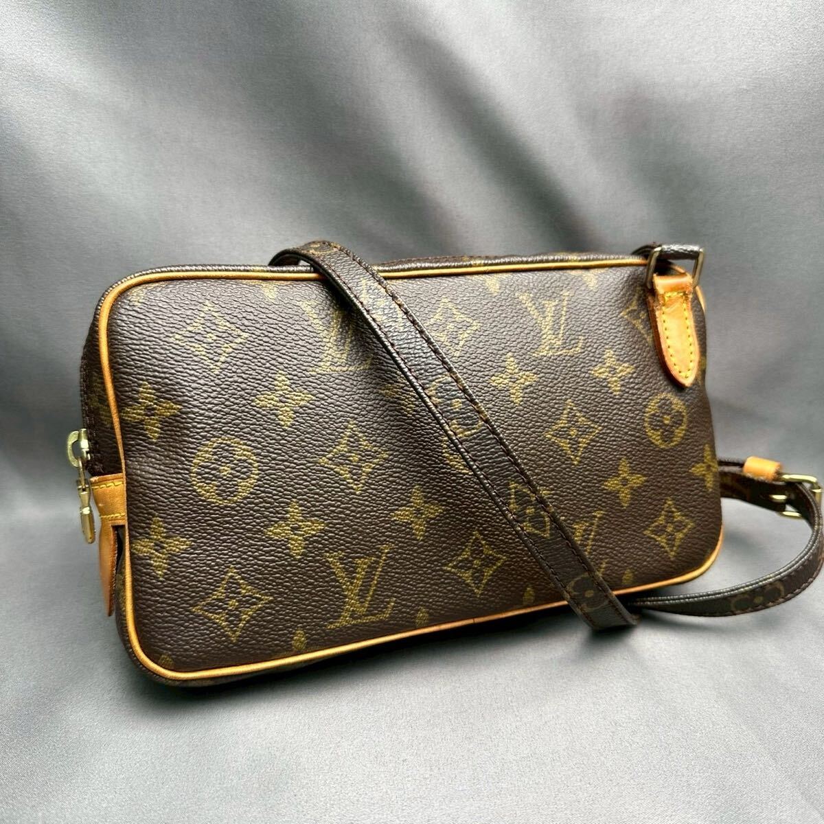 B088 ルイヴィトン モノグラム マルリーバンドリエール ショルダーバッグ 斜めがけバッグ M51828 シリアル SL0050 正規品_画像1