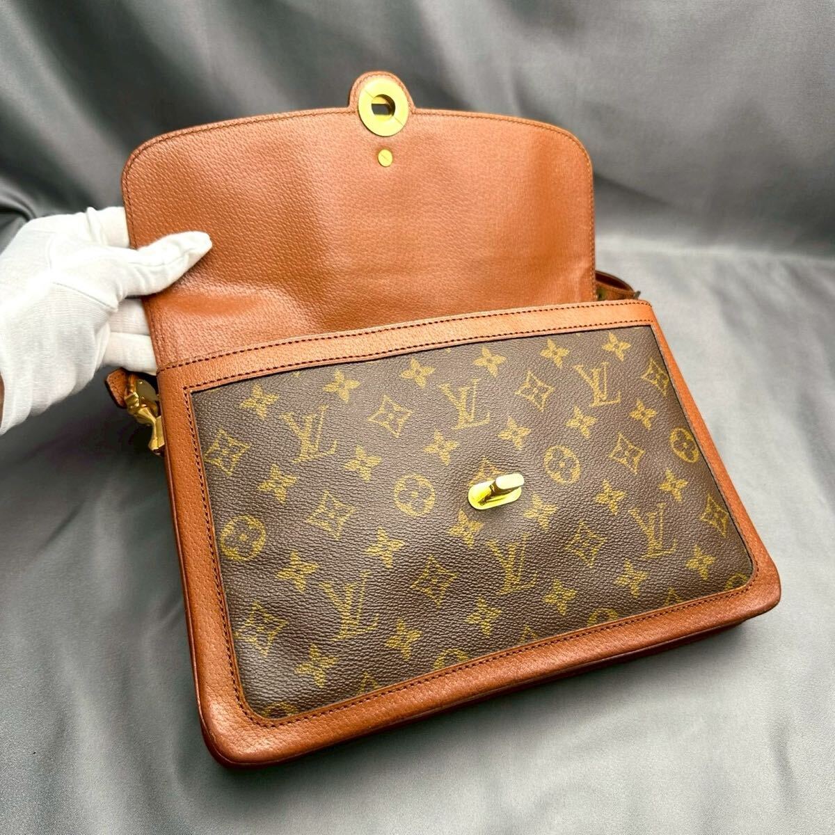 B096 LOUIS VUITTON ルイヴィトン サックヴァンドーム モノグラム ハンドバッグ 正規品 2way_画像5