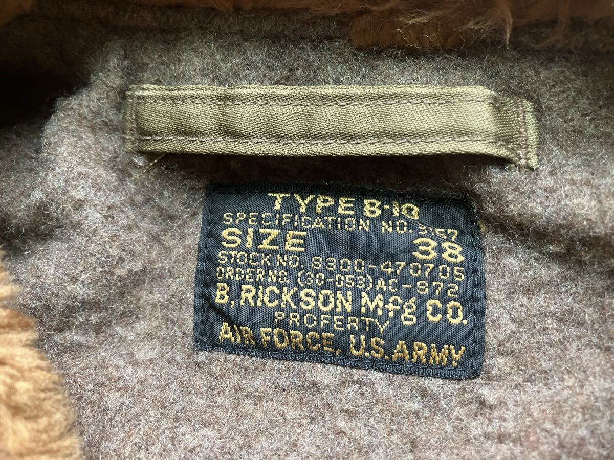 【激レア】バズリクソンズ B-10 死神 フライトジャケット 38 CBI戦区 第375爆撃機中隊陸軍航空隊カスタム BUZZ RICKSON 人気 B-15 A-2_画像6