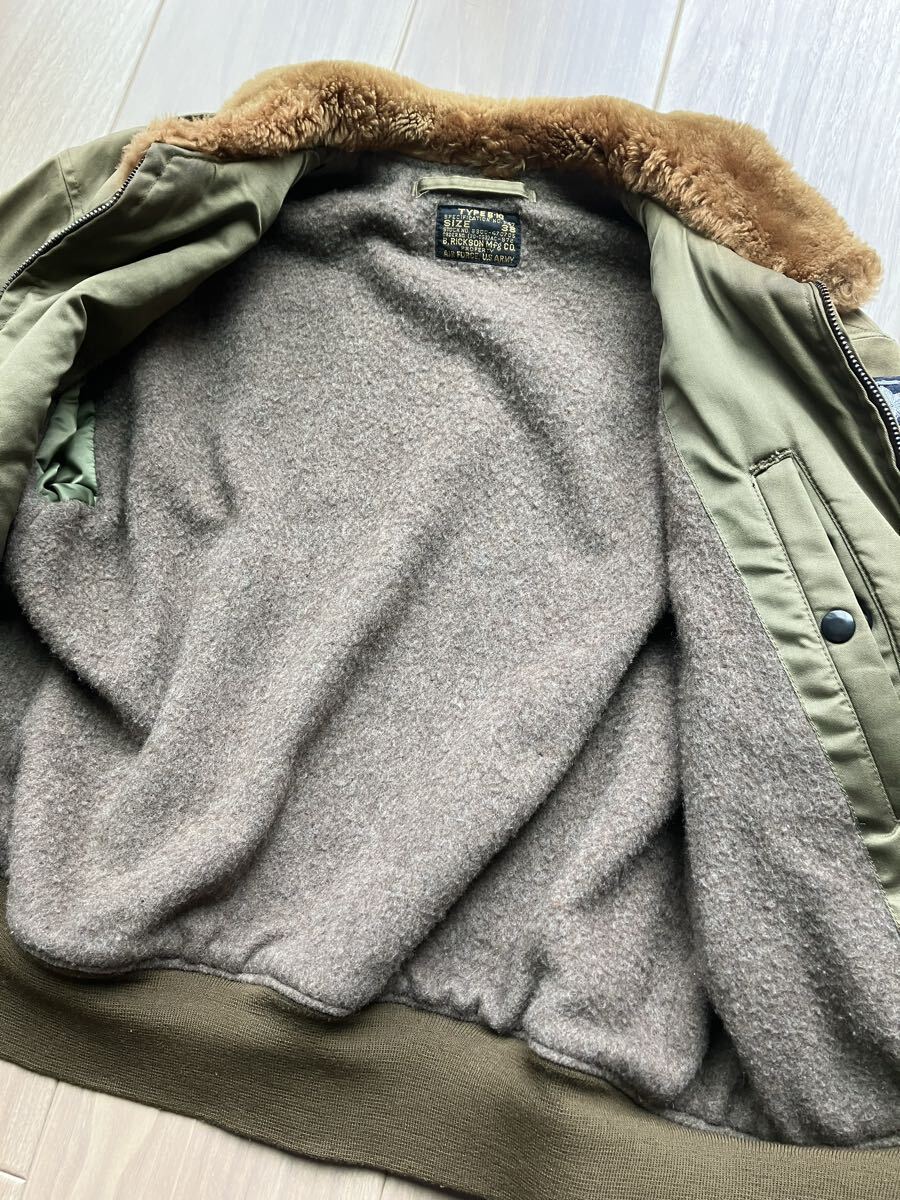 【激レア】バズリクソンズ B-10 死神 フライトジャケット 38 CBI戦区 第375爆撃機中隊陸軍航空隊カスタム BUZZ RICKSON 人気 B-15 A-2_画像9