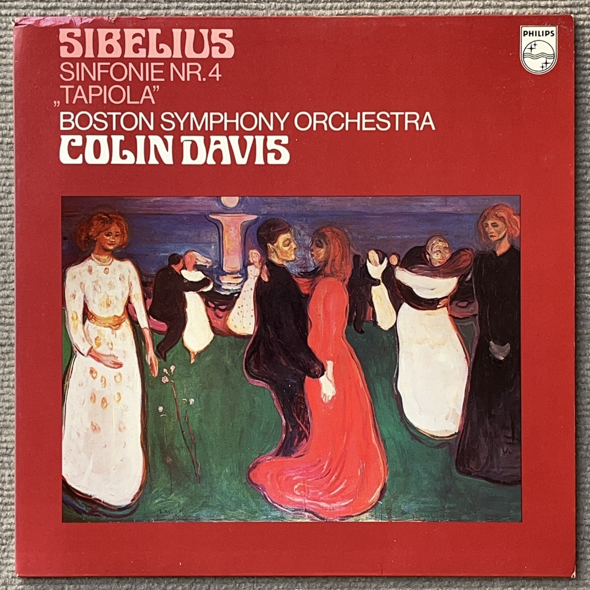 超音波洗浄済 蘭Philips Orig. コリン・デイヴィス DAVIS ボストン響 シベリウス SIBELIUS 交響曲 第4番 Symphony No.4 タピオラ Tapiola_画像1