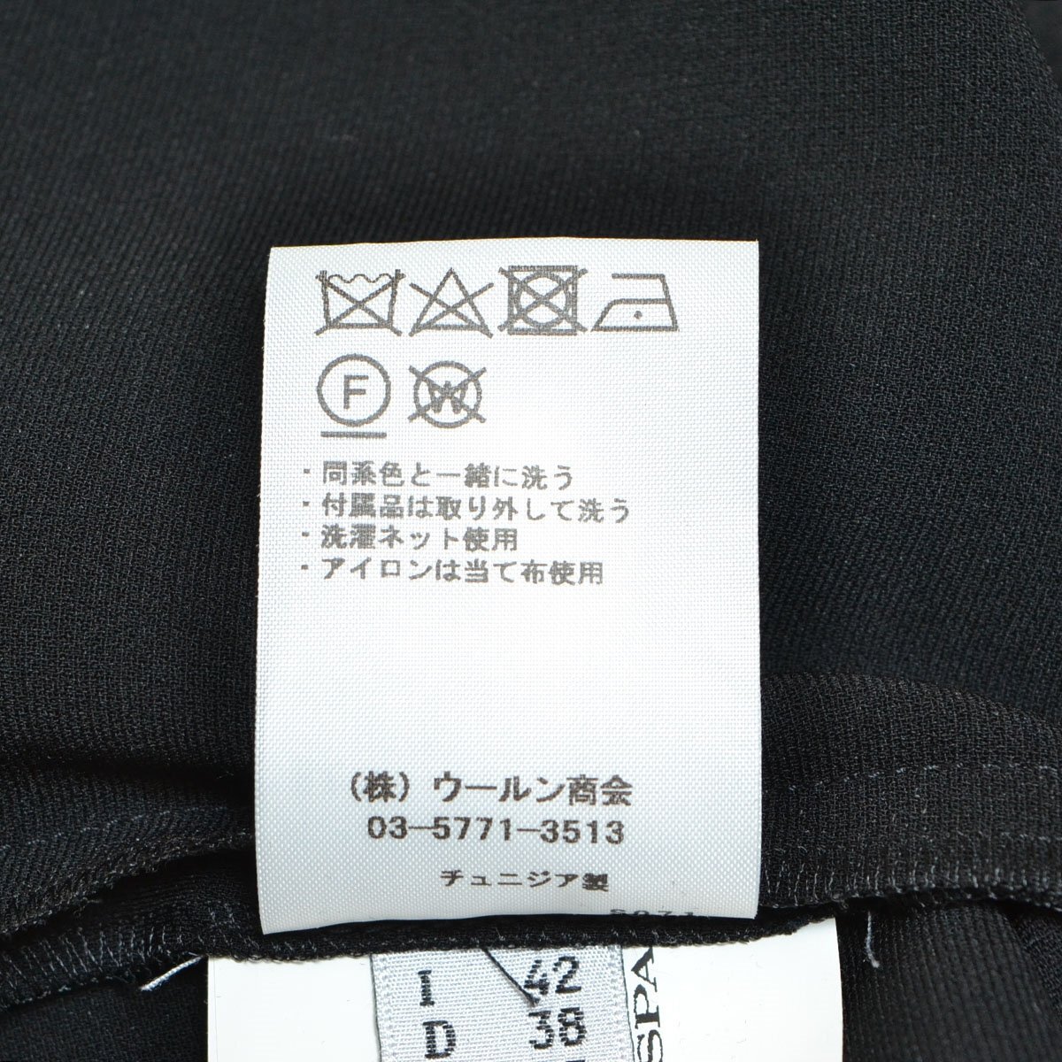 ◇563098 BOUTIQUE MOSCHINO モスキーノ ドレス ◇プルオーバーフォーマルワンピース サイズUS 8 金ボタン レディース ブラック_画像4