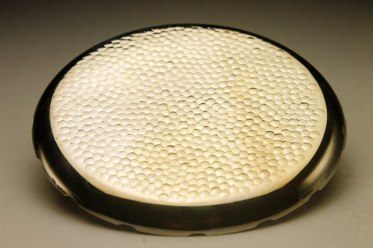 【余韻】 茶道具 銀メッキ 槌目 菓子皿 フォーク5本のセット シルバー★専用箱＜同梱可＞_画像8