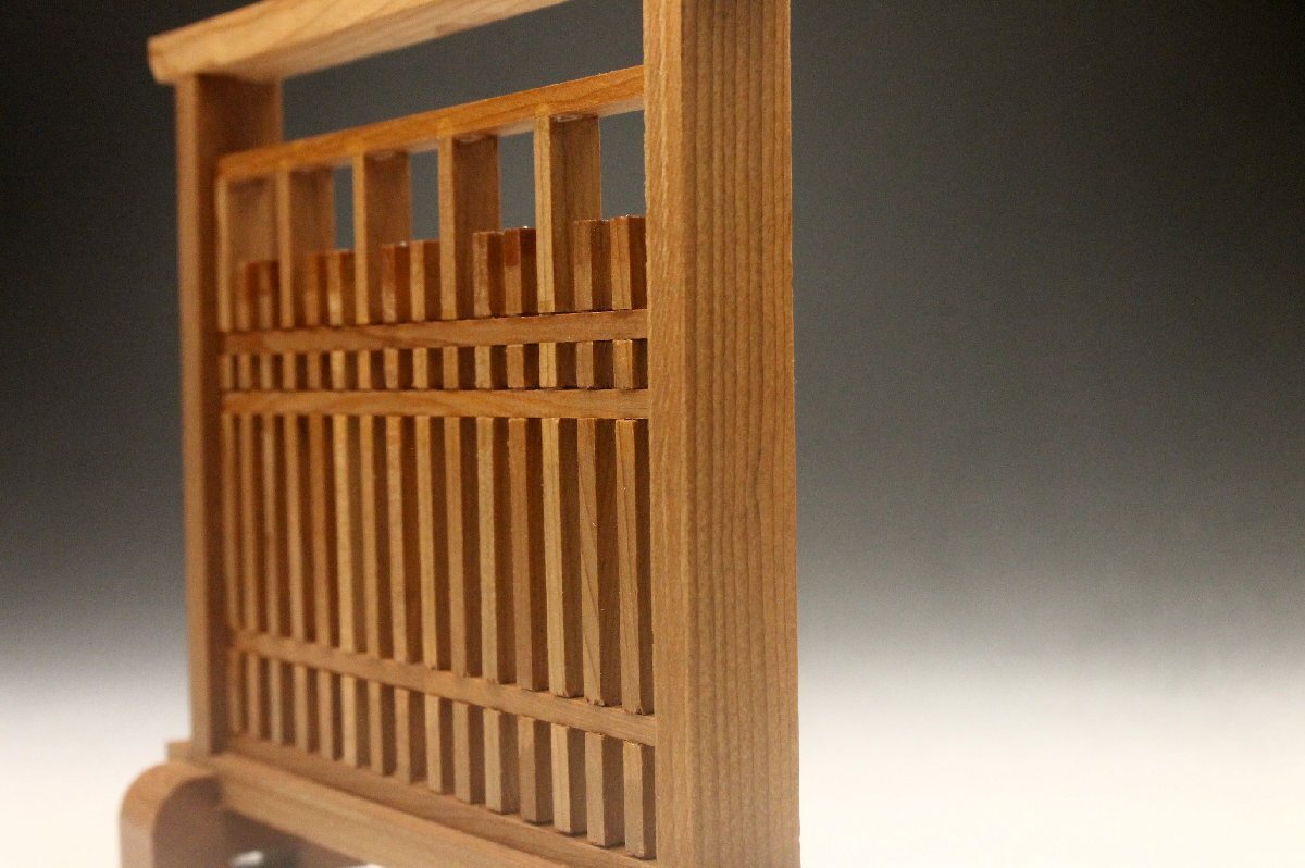 【余韻】 元田工芸 名産一位細工 衝立★置物 化粧箱 無傷美品＜同梱可＞_画像7