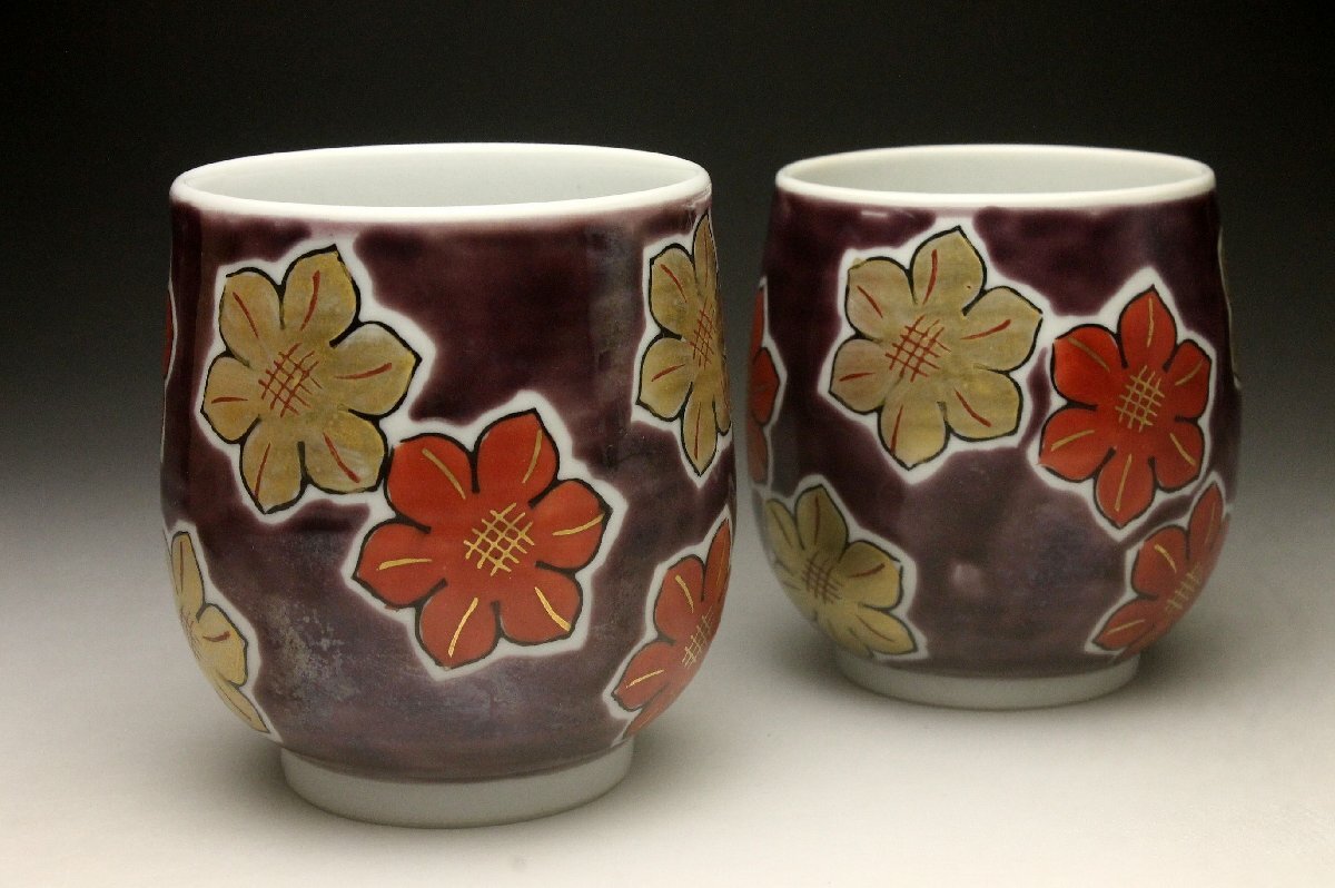 [ более .] Kutani синий . структура цветная роспись . документ комплект горячая вода .* вместе без коробки царапина прекрасный товар чайная посуда < включение в покупку возможно >