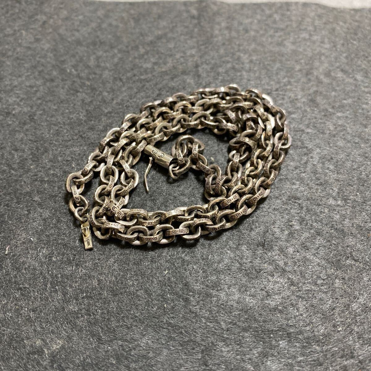 Chrome Hearts ペーパーチェーン SV925 50cm クロムハーツ 14k刻印 美品_画像6