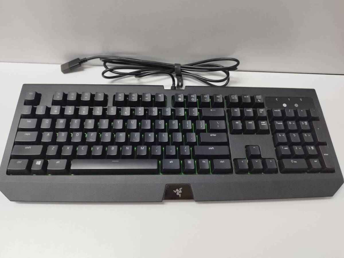 Razer RZ03-0170 BlackWidow Ultimate/メカニカルゲーミングキーボード/緑軸/有線_画像1