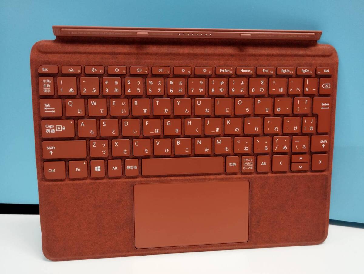 【良品】Microsoft Surface Go/タイプカバー/ポピーレッド〈Model：1840〉(2)_画像1