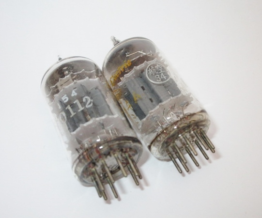 5814A NEC 2本 真空管 トリプルマイカ U-1985_画像3